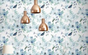 Framed wallpaper panels