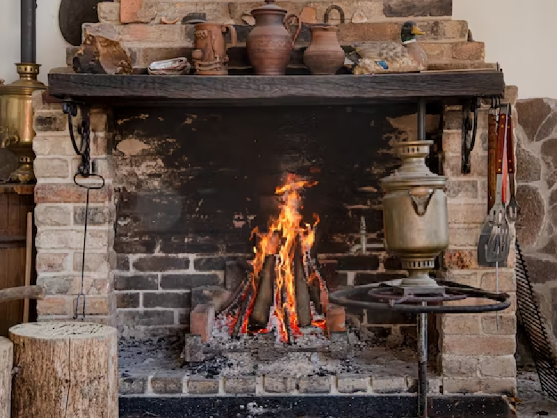 limewash fireplace brick
