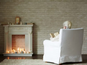 limewash fireplace brick