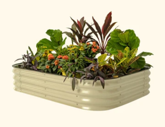 galvanized raised bed planter 