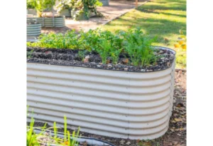 galvanized raised bed planter
